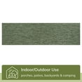 thumbnail image 4 of Well Woven Leifen Green Indoor/Outdoor Solid Color Runner Rug 3x10 (2'7" x 9'10"), 4 of 8