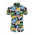 thumbnail image 1 of RKSTN Chemises pour Hommes Manches Courtes à Manches Courtes Imprimées Couleur Boutons Cardigan Mode Chemise Décontractée Hauts Chemises Hawaïennes pour Hommes, 1 of 3