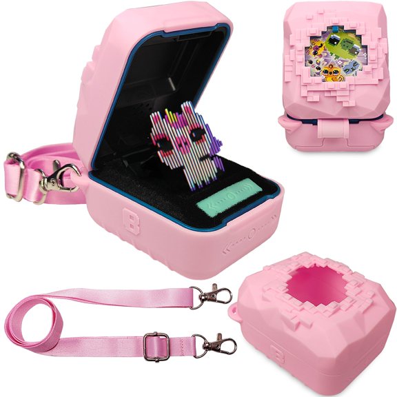 Funda de silicona para juguete interactivo Bitzee Magicals, color rosa