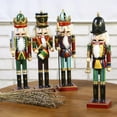 thumbnail image 4 of 12" Nutcracker Wooden Soldier Figurines Toys Ornaments Christmas Holiday Decoration Gifts, 4 of 9