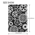 thumbnail image 3 of Pofeuu Metallic Gears Print Travel Document Organizer Passport Holder Men Women for Family (6.5 in x 4.5 in),Wallet Holder Credit Card Clutch Bag Case, 3 of 5