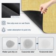 thumbnail image 3 of Yellow Dish Drying Mats for Kitchen Counter, Abstract Modern Farmhouse Solid Color Absorbent Coffee Bar Mat with Non-slip Rubber Backed Quick Drying Dish Rack Pad 16"x18", 3 of 9