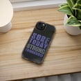 thumbnail image 5 of DistinctInk Clear Hybrid Case for Apple iPhone 13 Pro (6.1" Screen) - Sore Today Strong Tomorrow - Slim Profile Design, 5 of 9