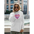 thumbnail image 2 of Happy Valentine's Day! Hoodie Women -Image by Shutterstock, Female XX-Large, 2 of 4
