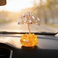 thumbnail image 5 of Small Citrine Crystal Tree, Ngxiha Natural Crystal Healing Stones Tree Ornament Desktop Wealth Attracting Bonsai with Gold Base Gemstone Money Trees Feng Shui Good Luck Home Desk Decor, 5 of 7