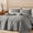 Grey, variant on 2/3PCS Quilt Cover Bedspread ( 1 Quilt+1 Or 2 Pillowcases), Soft And Skin-friendly, Hypoallergenic And Easy To Maintain, Machine Washable Without Deformation
