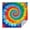 Colorful Rainbow Tie, variant on Black White Tie Dye Mandala Pattern Square Tablecloth,Waterproof Square Table Cover,Wipeable Spillproof Washable Table Cover for Home Kitchen Party Decor 42"X42"(107x107cm)