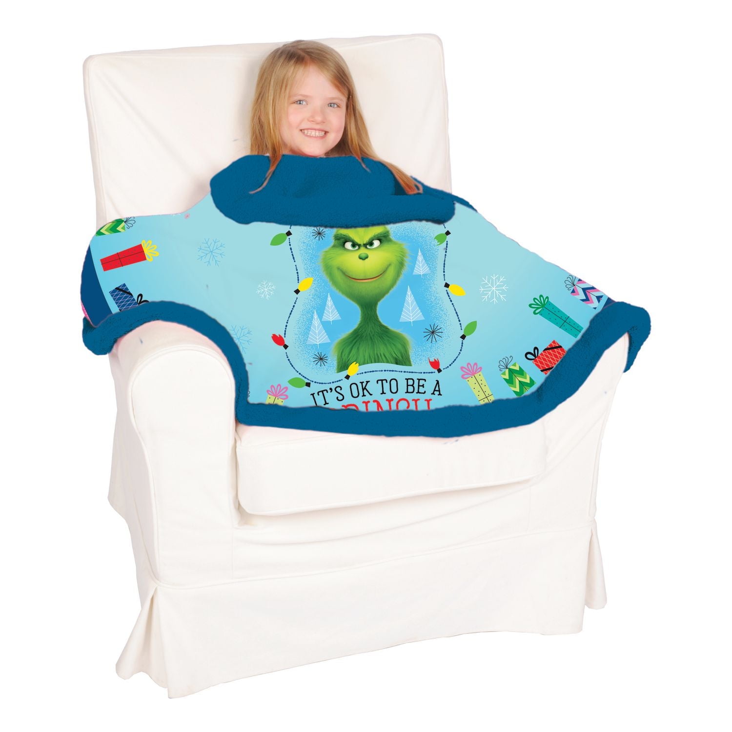 Grinch  "Gifts for Grinch" Snuggle Wrap