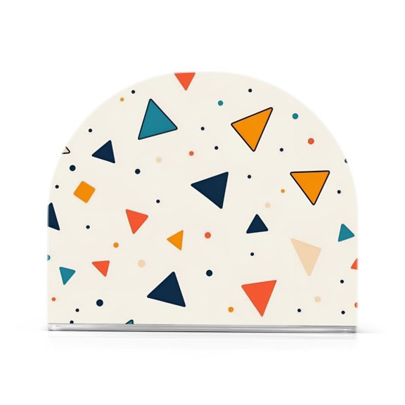 Yayeee Napkin Holder for Table Kitchen Paper Tissue Organization, Beige Simple Shapes