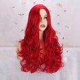 thumbnail image 4 of WXLCISI Long Curly Wavy Red Wigs for Women Side Part Natural Looking Synthetic Fiber Wig Heat Resistant Replacement Wig, 4 of 7