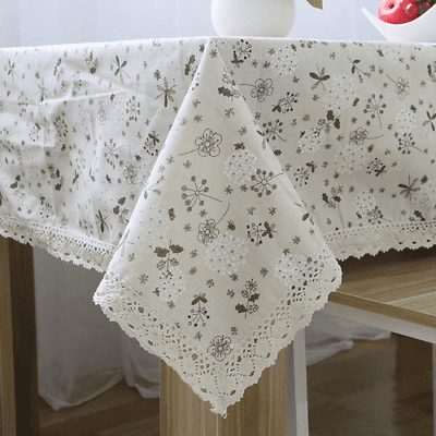 

AYZM Tablecloth Linen Lace Tablecloth Rectangular Dining Table Cover Cloth