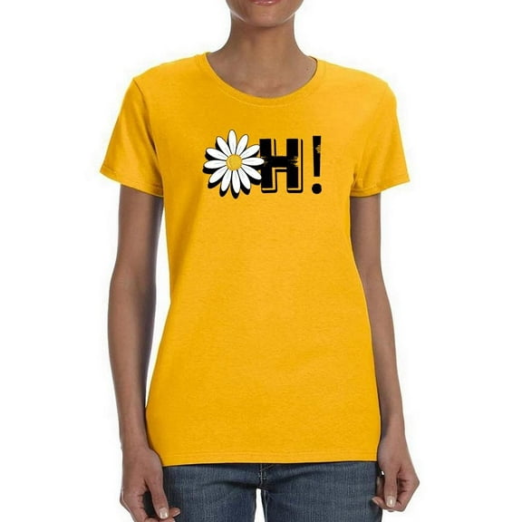 Oh Yellow Daisy T-Shirt Women -Image by Shutterstock, Female 4X-Large