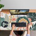 thumbnail image 4 of Long Mouse Pads for Desk,Tropical Pioneer Flower Pattern Desk Mats on Top Of Desks, Desk Mouse Pad Extra Large with 3mm Non-Slip Base and Stitched Edge for Gaming,Office,Work,Home 47.3"x23.6", 4 of 6