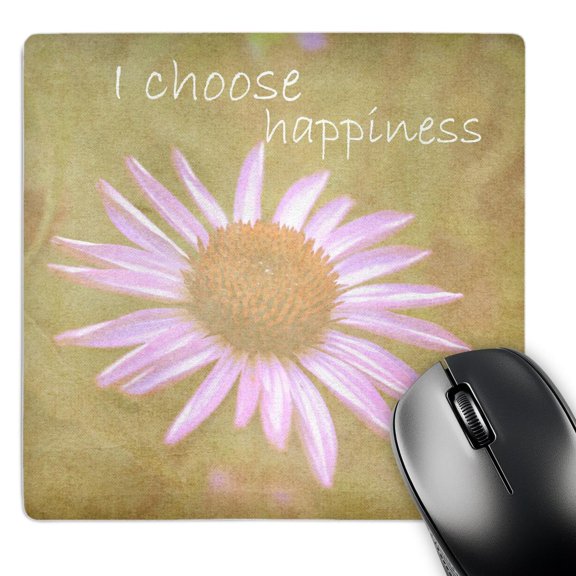 3dRose, Vintage Choose Happiness Inspiration, MousePad