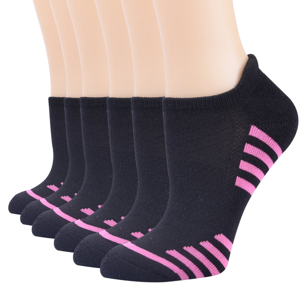 FUNDENCY 6 Pack Women Ankle Athletic Socks Low Cut Breathable Running