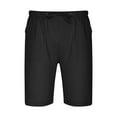 thumbnail image 5 of Hvyesh Men's Linen Shorts 9" Elastic Waist Drawstring Casual Shorts Lightweight Summer Beach Shorts Big and Tall Shorts for Men, 5 of 6