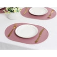 thumbnail image 6 of Unique Bargains Set of 6 Leather Table Placemats for Dining Table Decor Purple Pink, 6 of 7
