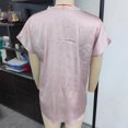 thumbnail image 1 of Camiseta básica de encaje NikouMX para mujer con ribete de encaje en V, 1 of 3