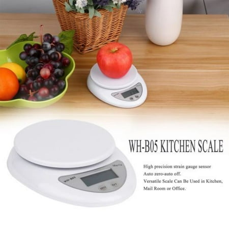 - UBesGoo 5Kg Digital Electronic Kitchen Food Diet Scale Weight Balance white
