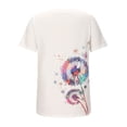 thumbnail image 6 of Aloohaidyvio Tops for Women ,Womens Casual Tops Loose Crewneck Short Sleeve T-Shirt, 6 of 6