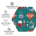 thumbnail image 4 of Bingfone Vintage Medical Elements Leather Drinks Coasters With Set Of 6,Suitable For Home Kitchen,Coffee Cup Coasters Home Gift, 4 of 9