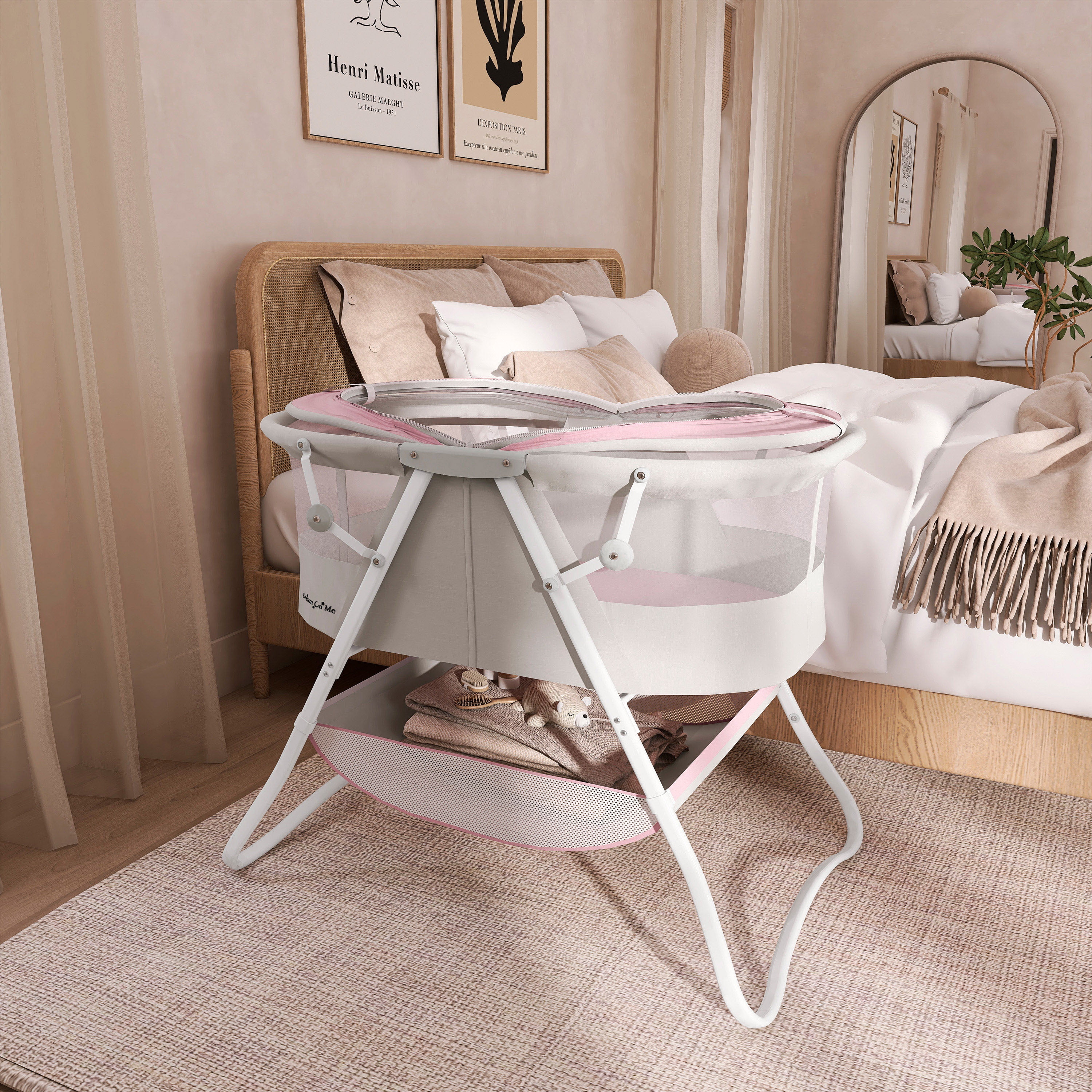 Dream On Me Karley, Portable, Lightweight, Folding Bassinet, Foldable Bassinet