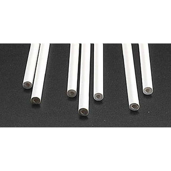 Plastruct PLS90106 025 x 15 in. TB-8 Butyrate Round Tubing - Pack of 7