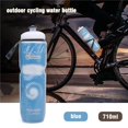 thumbnail image 4 of Botella de agua con aislamiento en frío de presión de doble capa de 710 ml para deportes al aire libre (azul), 4 of 4