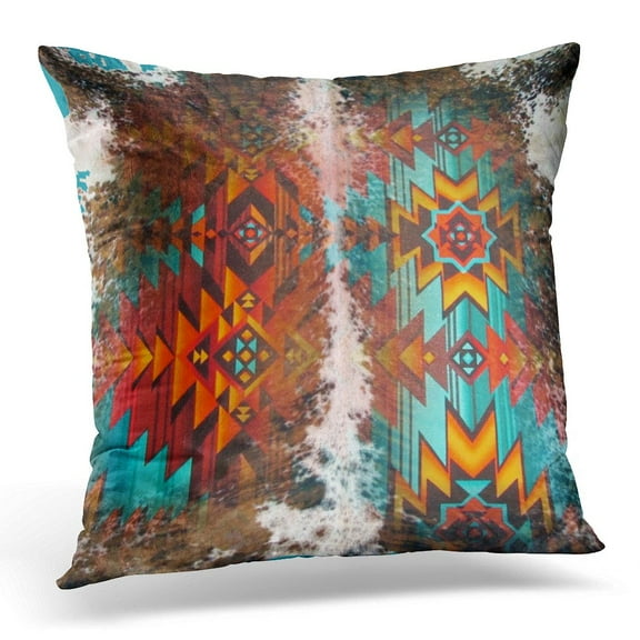 STOAG Western Tribal Geometric Brown Southwest Throw Pillowcase Cushion Case Cover 16x16 inch