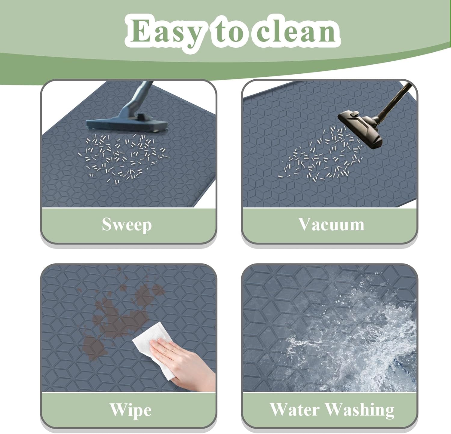 ODDPC Silicone Cat Litter Mat, Large photo 3