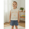 thumbnail image 5 of Loicainy 2Pcs Baby Toddler Girl Summer Outfits 6 12 18 24 Months 2T 3T 4T Sleeveless Bow Front Tank Tops + Denim Shorts Set Kids Clothes, 5 of 9