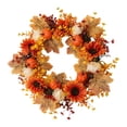 thumbnail image 2 of SeekLGT Fall Wreaths For Front Door 18 Inch, Artificial Autumn Door Wreath With Sunflowers Pumpkins Maple Leaves Berries For Thanksgiving Home Decor, 1 Pc, 2 of 8