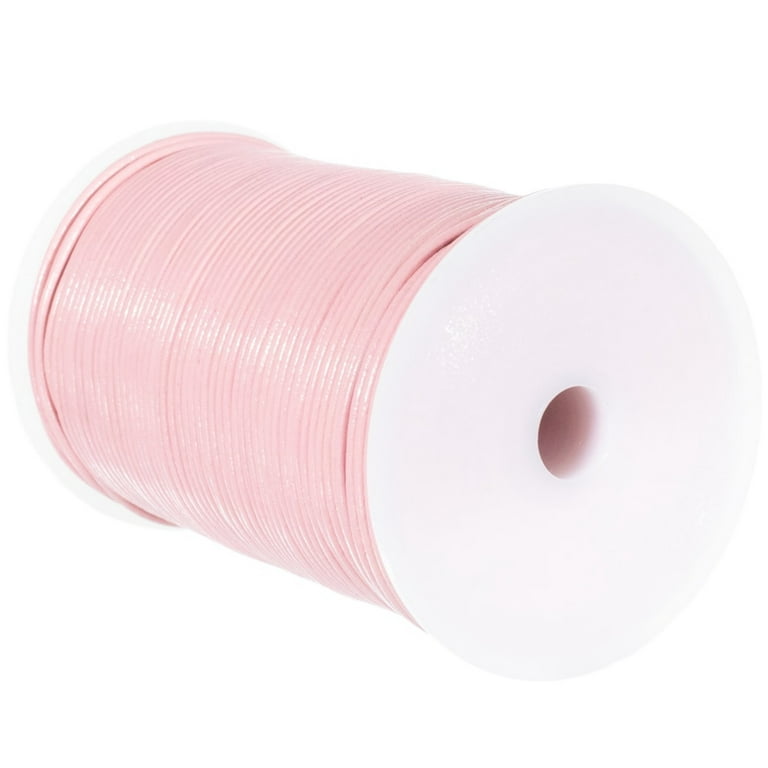 2mm pink color round leather cord