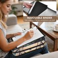 thumbnail image 5 of Haosy Accordion File Organizer Zipper Binder 500 Sheet 6-Tab Expanding File Folder Multi-Pocket 1.2 Inch 3 Ring Pumpkins Surround Cute Witch, 5 of 7