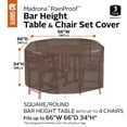 thumbnail image 3 of Classic Accessories  66 x 66 x 34 in. Madrona Rainproof Square Patio Bar Table & Chair Cover, Dark Cocoa, 3 of 17