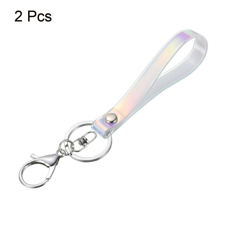 Unique Bargains Wrist Lanyard for Key Wristlet Strap Silver