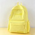 thumbnail image 5 of Floral Embroidery Backpack 17 In Large Capacity Nylon Lightweight Daypack, Multi-Pocket Casual Rucksack for Campus,, 5 of 7