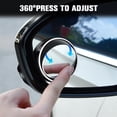 thumbnail image 2 of Espejo retrovisor convexo para coche con ventosa, espejo retrovisor ajustable con rotación de 360 grados, espejo retrovisor gran angular convexo extraíble, visión gran angular de alta definición, para, 2 of 6