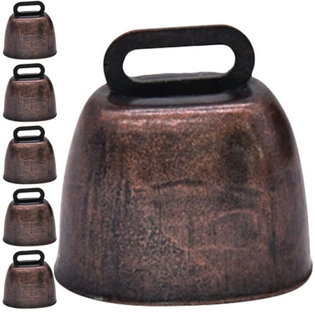 

NUOLUX 6pcs Metal Animal Bells Anti-lost Animal Bells Wear-resistant Cattle Bells Farming Accessories