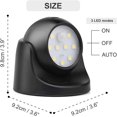 thumbnail image 4 of Outdoor LED Spotlight, Outdoor Spotlight with Motion Sensor, Wireless Outdoor LED Spotlight, 1000 Lumen, Removable Sphere, 360 Degree Rotation and Tilt, Battery Operated, 4 of 5
