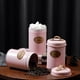 thumbnail image 4 of Juego de 3 recipientes de cocina multifunción para café, azúcar, té, tapa hermética con Rosa, 4 of 8
