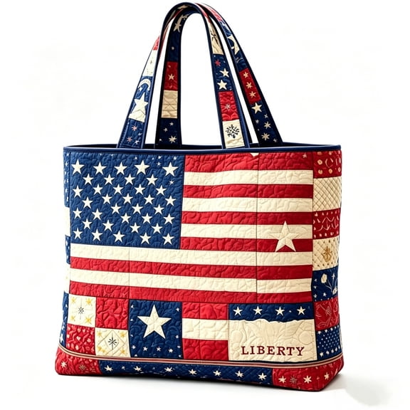 Patriotic Tote Bag for Women Large Capacity Shoulder Handbag 4th of July Independence Day Shopping Travel Beach Gym Bag 250th Anniversary Gift Hand Bags