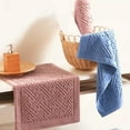 thumbnail image 6 of Unique Bargains Luxury Bath Mat Cotton Absorbent Hotel Spa Shower Floor Towel Blue, 6 of 7