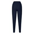 thumbnail image 6 of vigerkar Plus Size Leggings with Pockets for Women, High Waist Workout Tummy Control Yoga Pants 2025 Navy, 4XL, 6 of 7