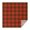 Red Green Checkerboard, variant on Light Blue and Cream Checkered Pattern Square Tablecloth,Waterproof Square Table Cover,Wipeable Spillproof Washable Table Cover for Home Kitchen Party Decor 42"X42"(107x107cm)