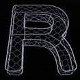 thumbnail image 3 of S SERENABLE Letter Wall Art Metal Iron Frame Wire Wreath Metal Planter Craft DIY R R, 3 of 9