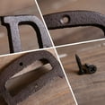 thumbnail image 4 of 3 inch Vintage Decorative Cast Iron Metal Alphabet Letters Wall Sign Hanging Address Name Sign Letter(M), 4 of 5