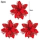 thumbnail image 4 of 3/10 piezas de flores navideñas de 14 cm con purpurina roja y dorada, adorno para árbol de Navidad, decoraciones de Año Nuevo para el hogar, regalos de Navidad, 4 of 5