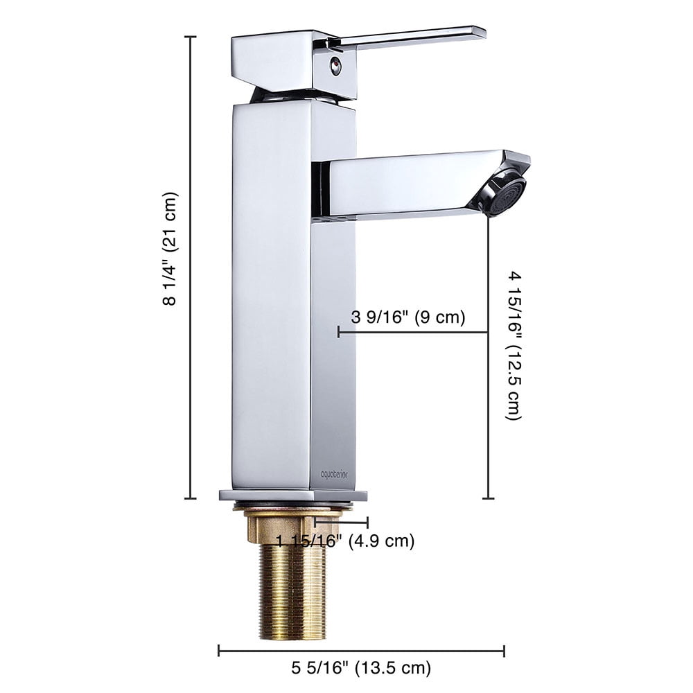 Aquaterior Modern 1 Hole Bathroom Faucet Vanity Sink Basin DIY Home CHR