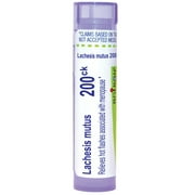 Boiron Lachesis Mutus 200CK, Homeopathic Medicine for Hot Flashes Associated with Menopause, 80 Pellets